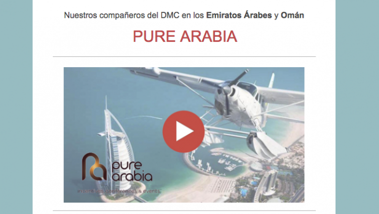 Propuesta de incentivo a Dubai – Pure Arabia